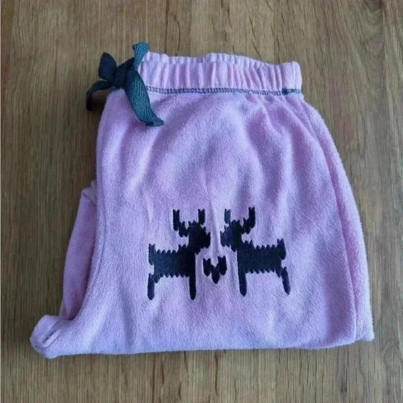 Kids Pink Fleece elastic waist pants - Picture 6 of 6